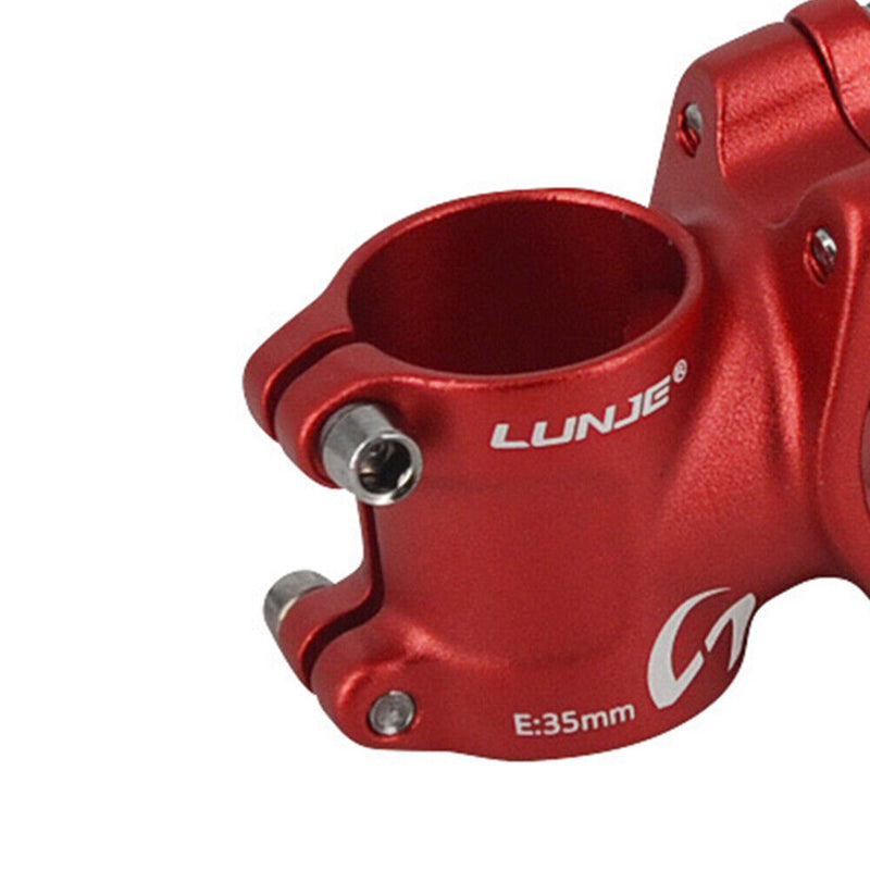 Aluminum Alloy MTB Stem Short Stem for Mountain Bike (Red 31.8mm 35mm) Newly