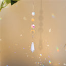 Crystal Sun Moon Hanging Meatal Pendant Home Car Decor (B)