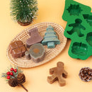 Santa Snowman Shape Christmas Silicone Mold Christmas Baking Mold Mini Cakes