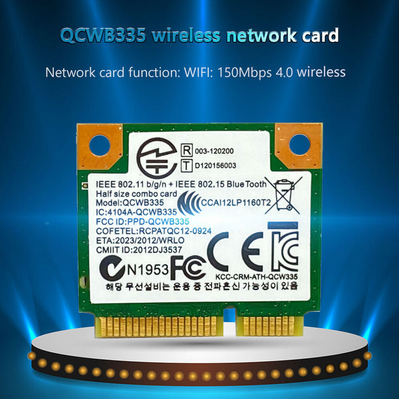 QCWB335 Half Mini PCIe WiFi Bluetooth-compatible 4.0 Adapter Wireless Card