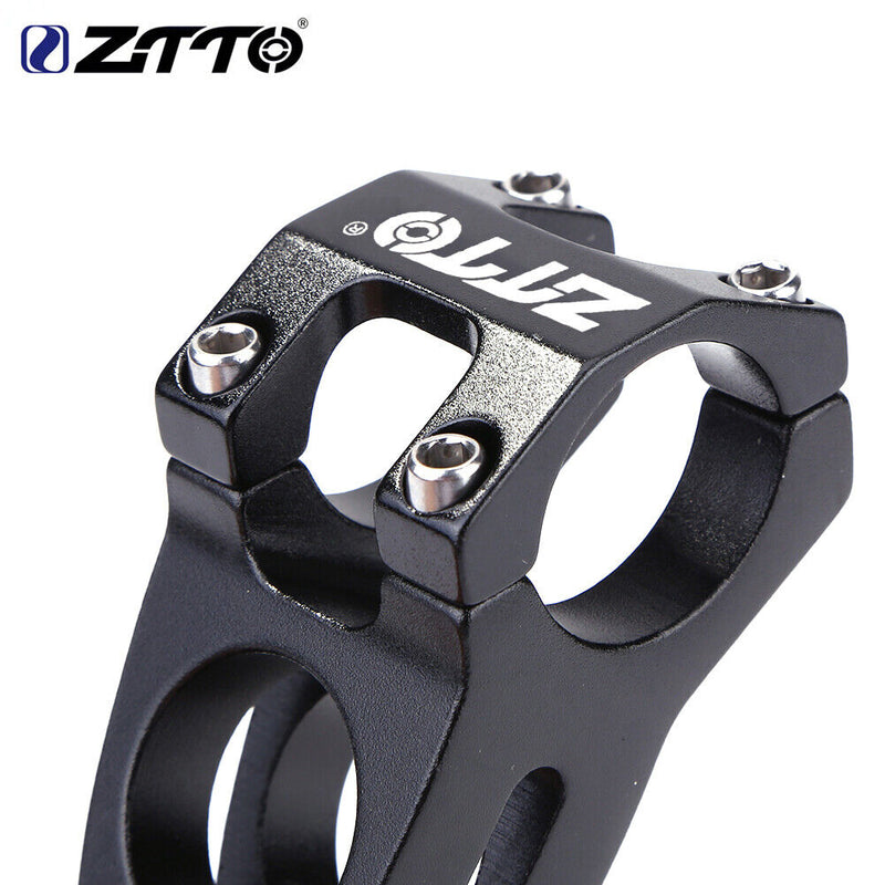 ZTTO Cycling Stem Bicycle Aluminium 31.8mm MTB Bike Handlebar Stem (Black) Newly