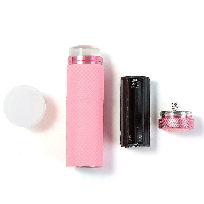 1x Nail Art Silicone Handheld Lamp Mini UV Gel Fast Dry Flashlight Lamps F5P0