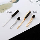Statement Asymmetry Eardrop Women Jewelry Geometric Dangler Crystal Earrings