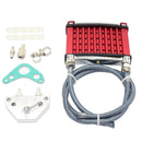 Engine Oil Cooler Cooling Radiator Kit for 125cc PIT PRO Trail Dirt(Red) Newly