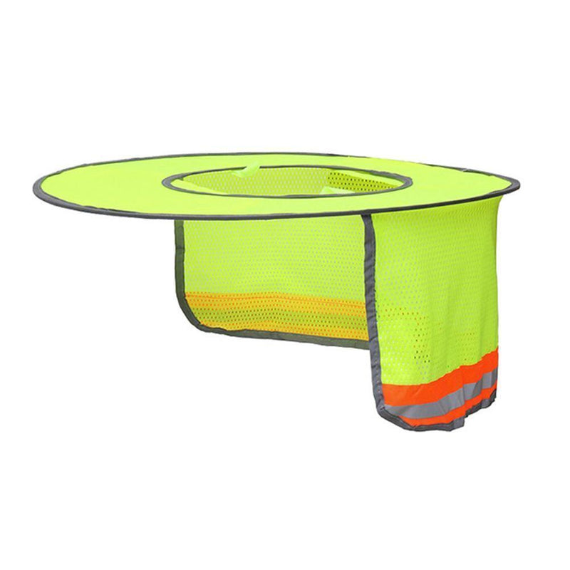 Summer Covers Hard Hat Neck Shield Sun Visor Protection (2pcs Orange)
