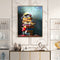 Book Oil Paint By Numbers Kit DIY Acrylic Painting on Canvas Frameless Arts