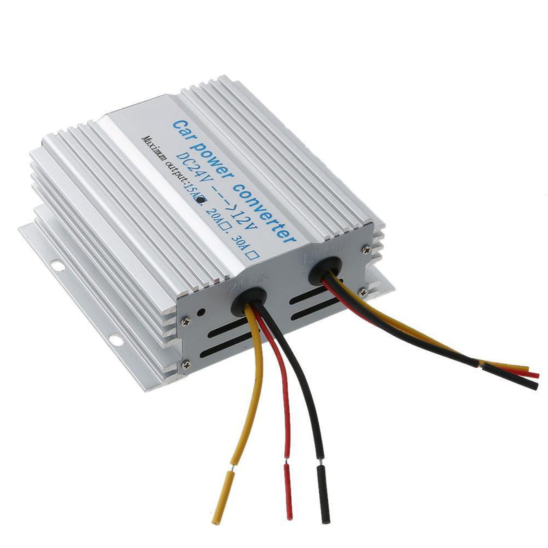 Car Truck 24V to 12V DC to DC Inverter Transformer Step Down Converter(15A)