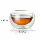 Double Wall Tea Cups Mini Glass Cup Espresso Coffee Cups Kungfu Teacup