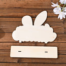 DIY Crafts Easter Rabbit Happy Easter Desk Decorations Wooden Ornaments