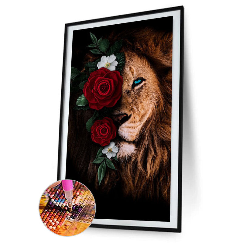 5D DIY Diamond Painting Kits Full Round Drill Flower Animal Mosaic Picture Wa