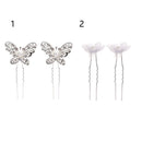 Flower Wedding Accessories Bridesmaid Clip Crystal Comb Bridal Hair Pins
