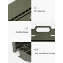 Outdoor Portable Folding Stool Campstool for Adults Children (Army Green)