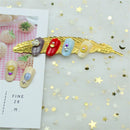 Leaf shape Page markers Book darts Metal Feather Students Stationery Bookmark