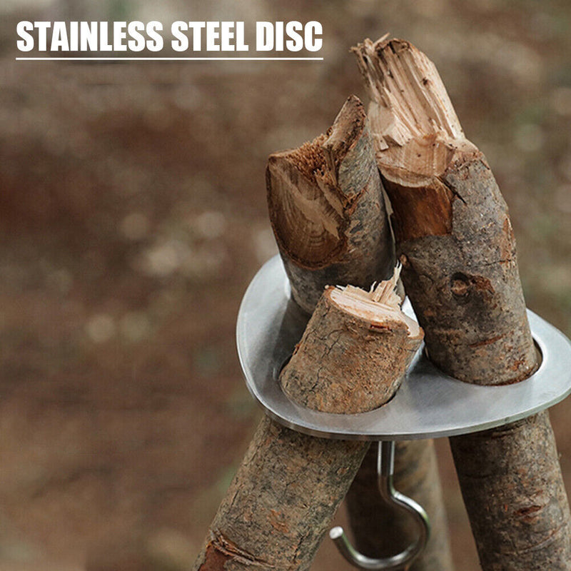 Picnic Pot Grill Hanging Pot Stand Outdoor Tripod Hanging Rack Cooking Supply