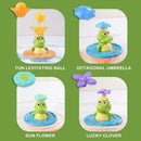 Baby Bath Toys Cute Crocodile Automatic Water Spray up Bathly Sprinkler F8E2