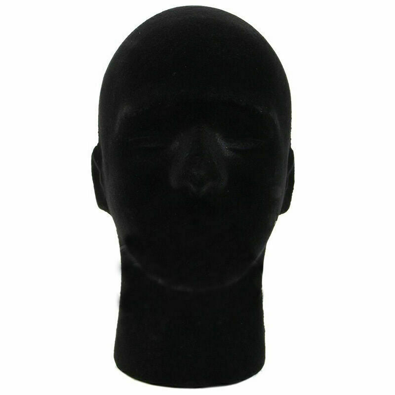 Styroporkopf Schwarz Perückenkopf Hutständer weiblich män Schulter p J7C7 e T1W5