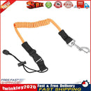 Elastic Kayak Canoe Paddle Leash Surfboard Surfing Safety Rope (Orange) Newly
