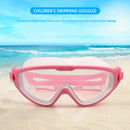 Children Goggles Waterproof Anti-fog Swimming Diving Glasses (Rose White) Newly