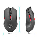 2.4G Wireless Gaming Mouse 2400DPI 6 Buttons Optical Mice with USB Receiver