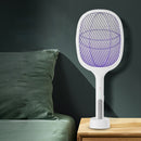 2 in 1 Electric Insect Swatter USB Recharge Mosquito Fly Bug Killer Trap Lamp