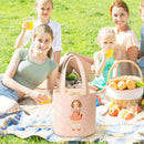 Cartoon Cooler Lunch Bag for Picnic Waterproof Insulated Lunch Box (Pink) Newly