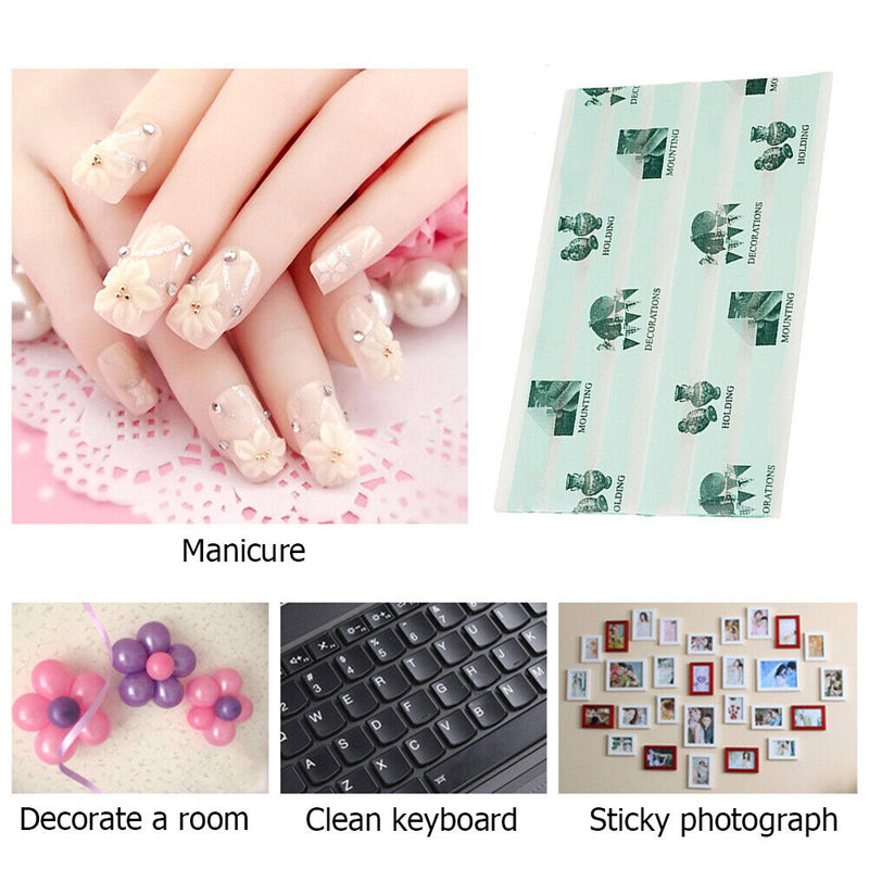 1 Sheet Reusable Adhesive Clay Stick Plasticine False Nails Tips Fix Glue