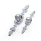Diamond Drawer Wardrobe Pulls Crystal Closet Door Knobs Cabinet Handles