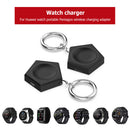 Micro/Type-C Portable Wireless Charger for Huawei Watch GT2 Pro/3 (Black)