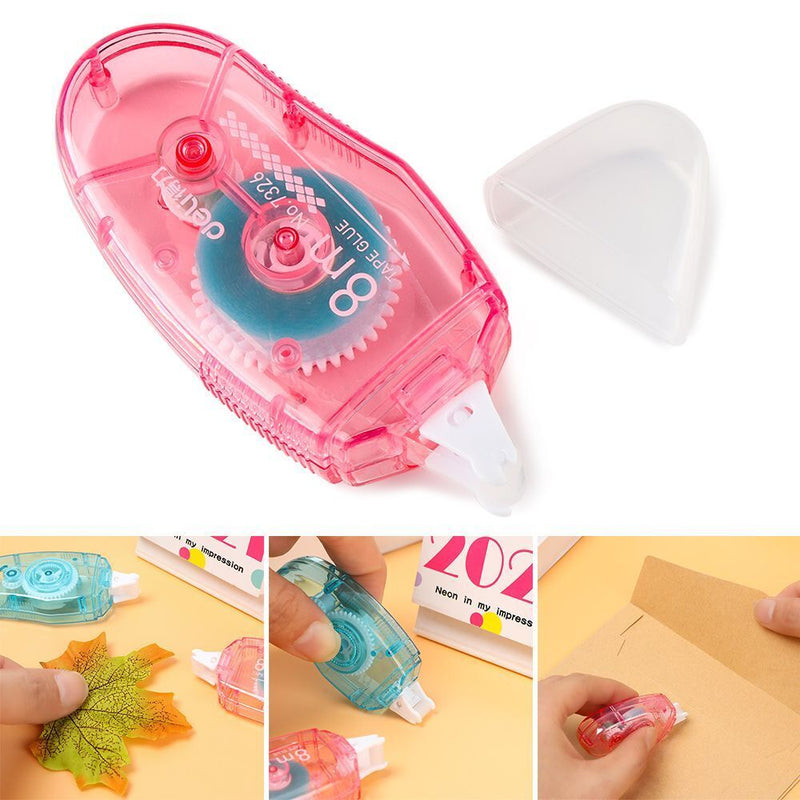 Double Sided Adhesive Office Supplies Dots Stick Roller Glue Tape Dispenser