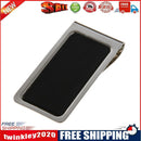Metal Stainless Steel Money Clips Wallet Card Holder Hollow Clips (Black)