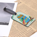 DIY Special Shaped Diamond Painting Birds Design Leather Boarding Pass