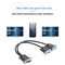 15 Pin VGA Male to 2 VGA Female Splitter Cable Monitor Adapter for PC Projector