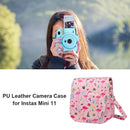 PU Leather Camera Case Protector for Fujifilm Instax Mini 11 9 8+ 8 (Pink) Newly
