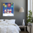 Christmas Penguin Oil Paint By Numbers Kits Canvas Drawing DIY Art (29479)