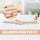 5 pcs/lot Novelty Bone Shape Ballpoint Pen 0.7mm Ink Refill Writing Ball Pens`
