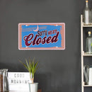 Retro Closed Metal Plate Painting for Bar Pub Tin Plaques Wall Art Sign Newly