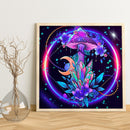 DIY Diamond Painting Full Round Drill Colored mushroomsof Rhinestone