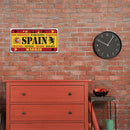 Spain Flag Retro Metal Plate Tin Sign Plaque Poster for Bar Club Decor (B) Newly