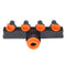4 Way Hose Splitters Automatic Watering Pipe Linker Timer Garden Irrigation