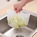 Sink Strainer Bag - 30 Pack Plastic Garbage Waste Pouch for Kitchen (Clear)