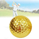 1pcs Golf Ball Electroplated Golf Double-layer Ball Best Golden T7O5