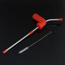 Beer Snorkel Funnel Drink Bong Bucks Hens Straw for Party Bar (A Red) Newly
