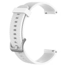 Soft Silicone Sports Adjustable 18mm Solid Color Watchband Wrist Strap Bracelet