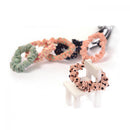 Color Elastic Girl Fashion Ponytail Holder Dot Print Scrunchie Hair Band Rope