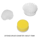 Handheld Electric Cleaning Brush Sponge Head for Toilet Home Cleaning Tools