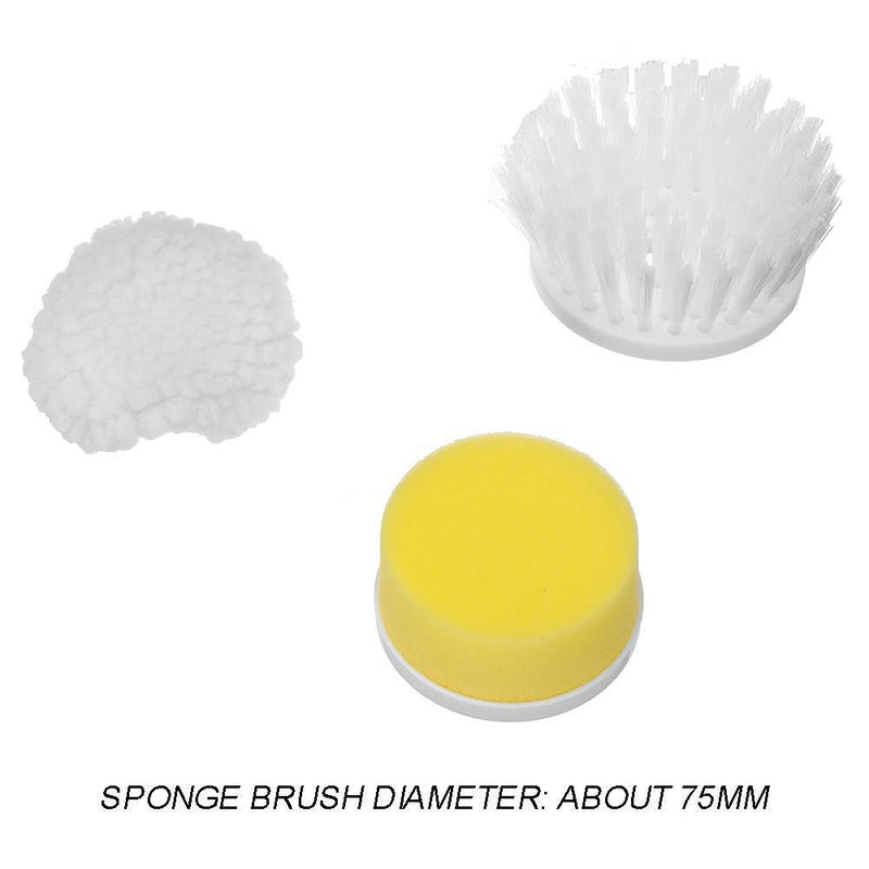 Handheld Electric Cleaning Brush Sponge Head for Toilet Home Cleaning Tools