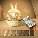 Creative Rotating Atmosphere Night Light Projection Table Lamp for Kids Acts