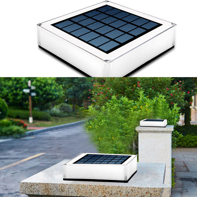 LED Solar Pillar Light Outdoor Waterproof Column Night Light Garden Decoration