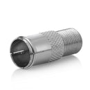 2pcs Zinc Alloy F Type to TV Coax Adapters Connectors Cable Couplers (A)