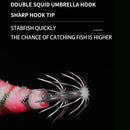 Jigs Lead Sinker Wood Shrimp Lures Squid Hook Fishing Tackle Octopus Bait